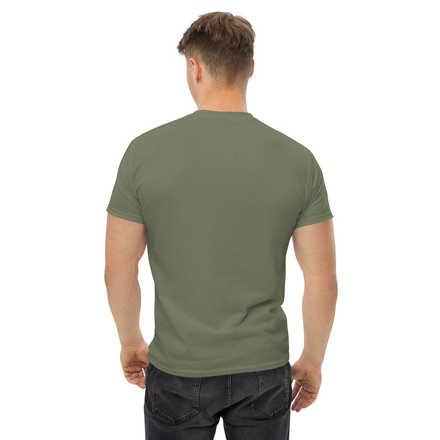 A2. Men's tee with Archimedes Tag - Military Green