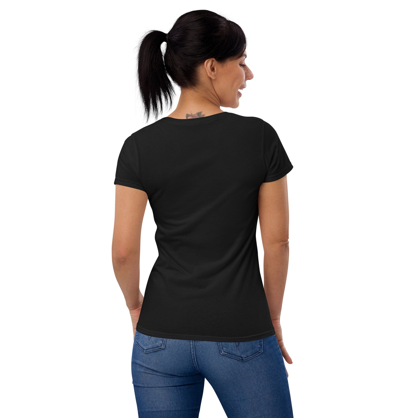 A1. Women's tee with Archimedes Logo - Black